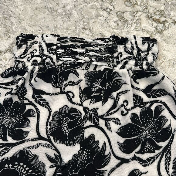 🌊 INC Black and White Patterned Rayon Flowy Pants XS - Picture 4 of 6